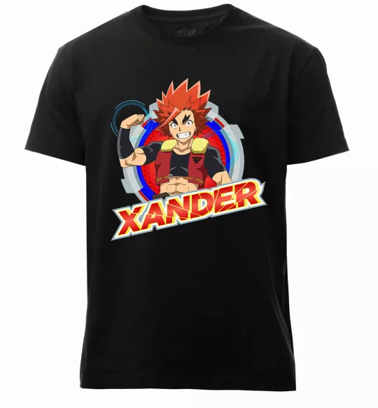 Чоловіча преміум футболка Beyblade Xander Чорний фото