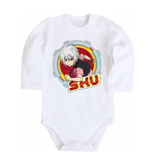 Дитячий бодік Shu Білий фото