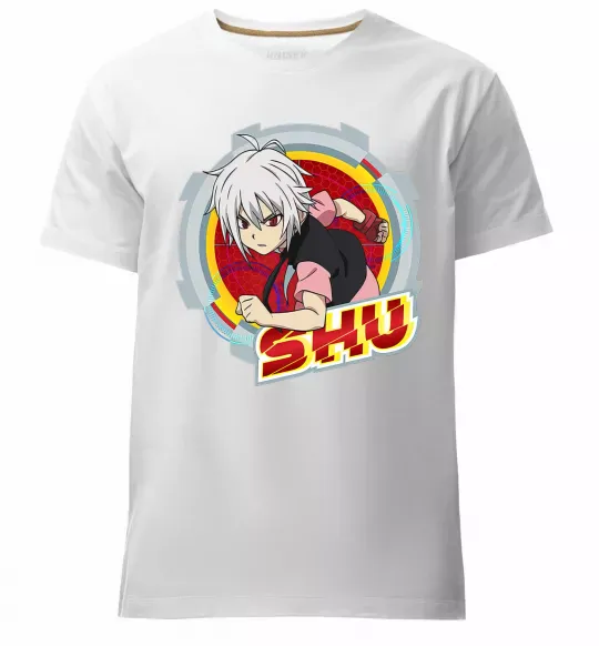 Чоловіча преміум футболка Shu Білий фото