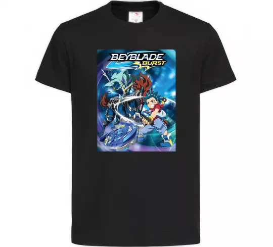 Детская футболка BEYBLADE BURST Черный фото