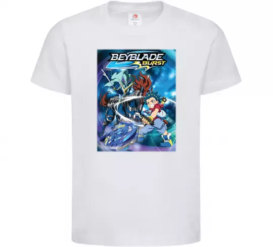 Детская футболка BEYBLADE BURST Белый фото