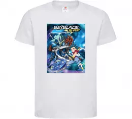 Детская футболка BEYBLADE персонажі Белый фото