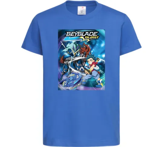 Детская футболка BEYBLADE BURST Ярко-синий фото