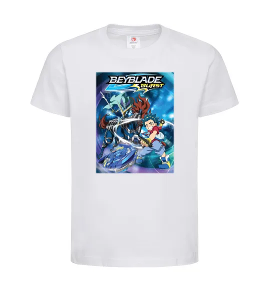Детская футболка BEYBLADE BURST Белый фото