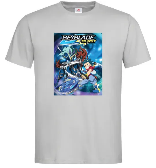 Чоловіча футболка BEYBLADE BURST Сірий фото