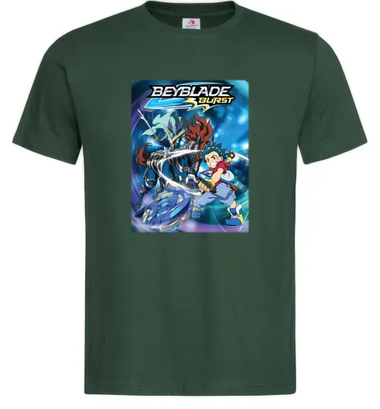 Чоловіча футболка BEYBLADE BURST Темно-зелений фото