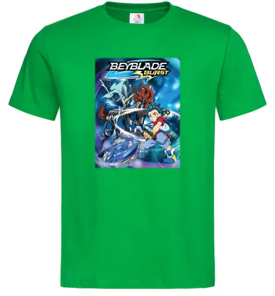 Чоловіча футболка BEYBLADE BURST Зелений фото