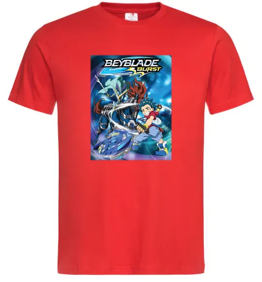 Чоловіча футболка BEYBLADE BURST Червоний фото