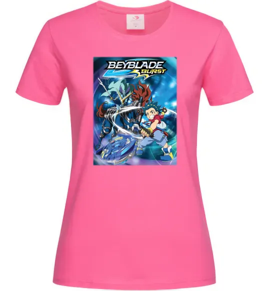 Женская футболка BEYBLADE BURST Ярко-розовый фото