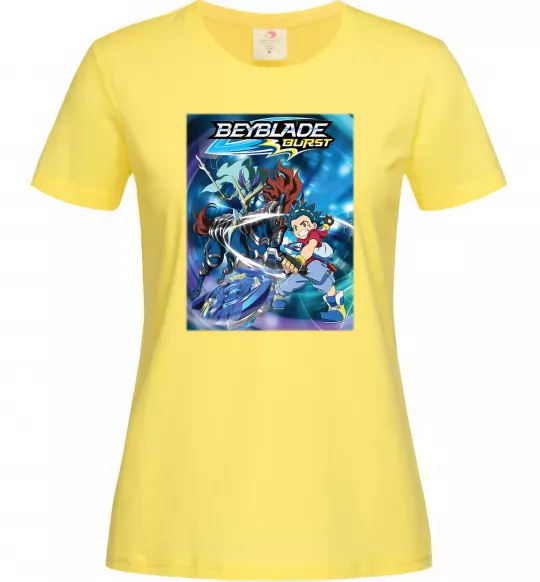 Женская футболка BEYBLADE BURST Лимонный фото