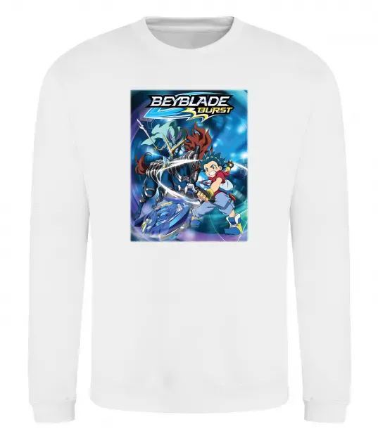 Свитшот BEYBLADE BURST Белый фото