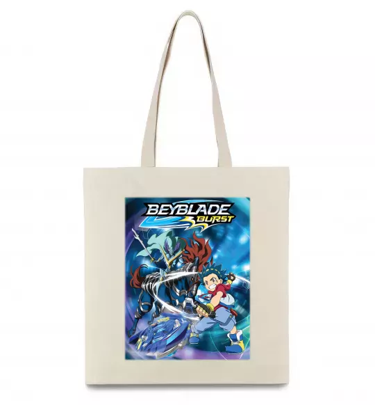 Еко-сумка BEYBLADE BURST Бежевий фото