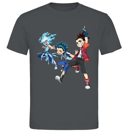 Мужская футболка BEYBLADE BURST герої Графит фото