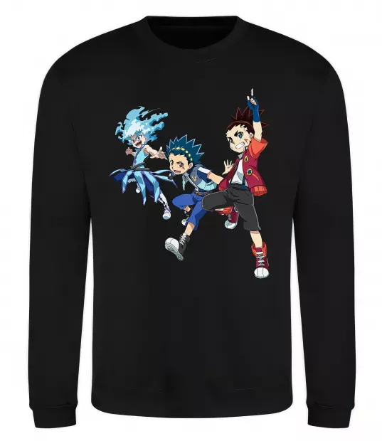 Свитшот BEYBLADE BURST герої Черный фото