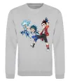Свитшот BEYBLADE BURST герої Серый меланж фото