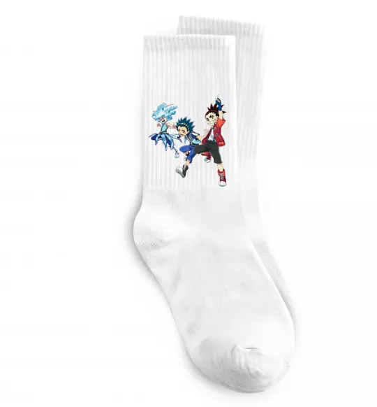 Шкарпетки BEYBLADE BURST герої Білий фото