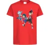 Детская футболка BEYBLADE BURST герої Красный фото