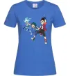 Жіноча футболка BEYBLADE BURST герої Яскраво-синій фото