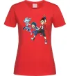 Жіноча футболка BEYBLADE BURST герої Червоний фото