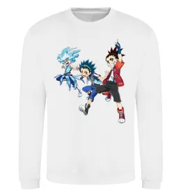 Світшот BEYBLADE BURST герої Білий фото
