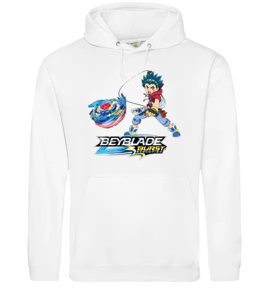 Чоловіча толстовка (худі) Вальт напад Білий фото