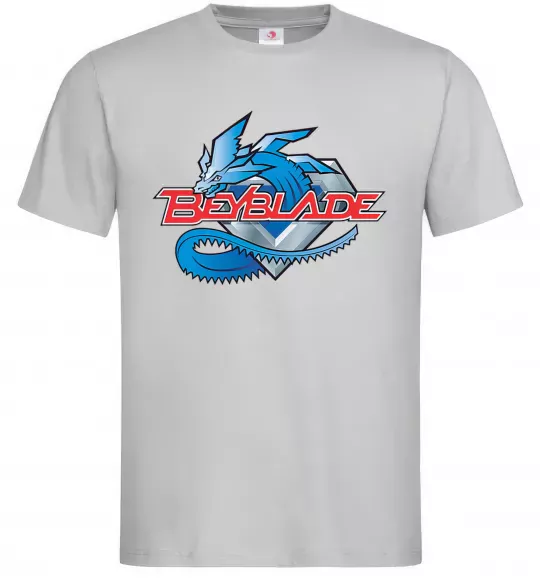 Мужская футболка BEYBLADE Logo Серый фото