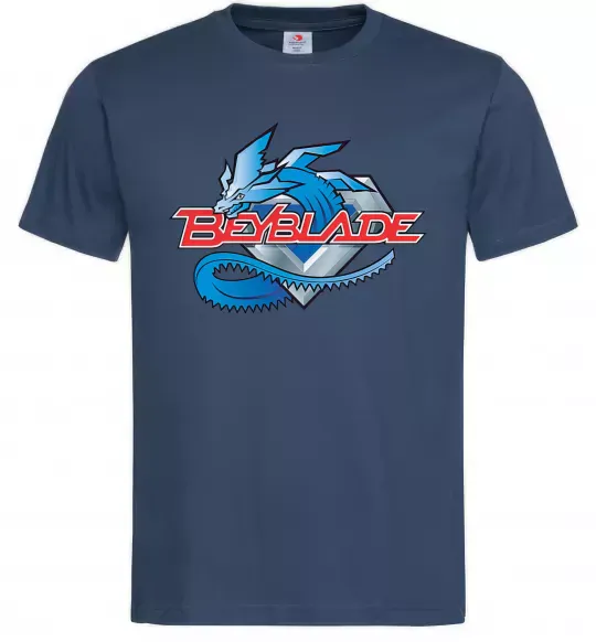 Мужская футболка BEYBLADE Logo Темно-синий фото
