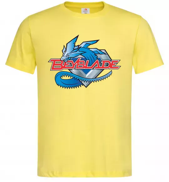 Мужская футболка BEYBLADE Logo Лимонный фото