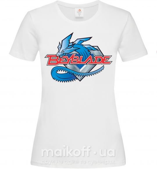 Жіноча футболка BEYBLADE Logo Білий фото