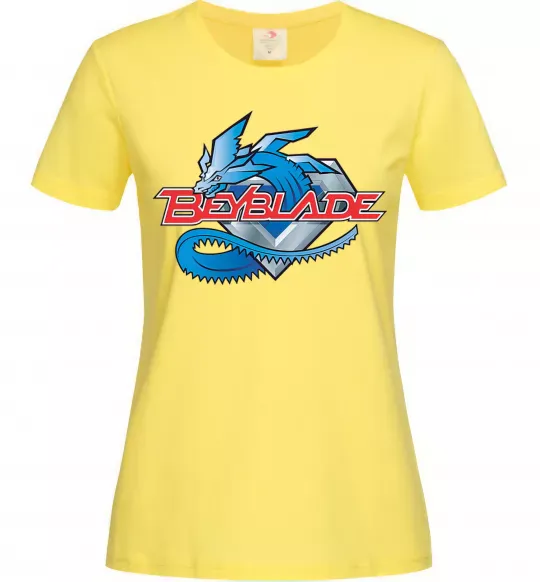 Женская футболка BEYBLADE Logo Лимонный фото