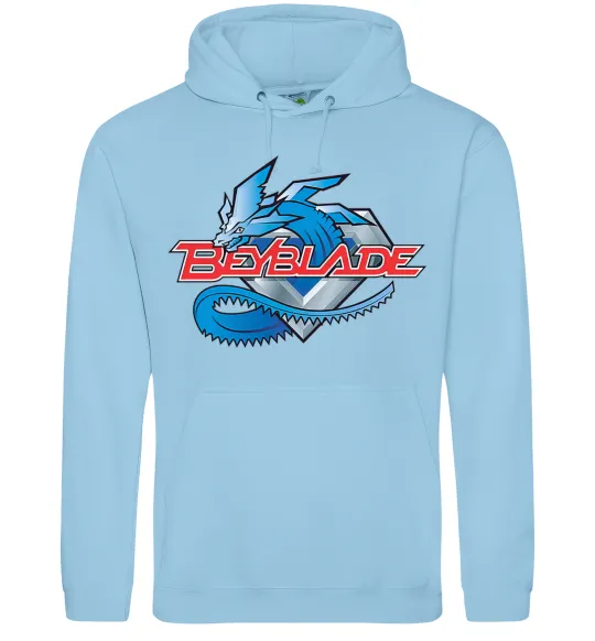 Чоловіча толстовка (худі) BEYBLADE Logo Блакитний фото