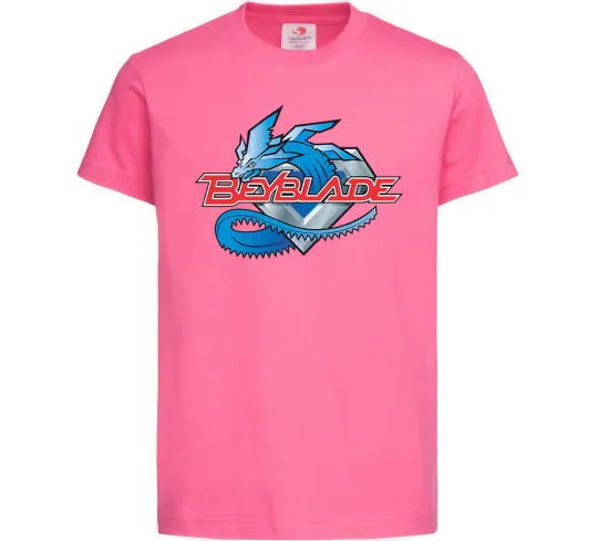 Дитяча футболка BEYBLADE Logo Яскраво-рожевий фото