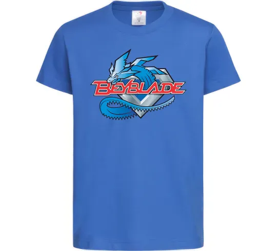 Дитяча футболка BEYBLADE Logo Яскраво-синій фото