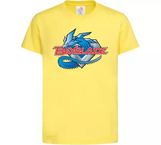 Дитяча футболка BEYBLADE Logo Лимонний фото
