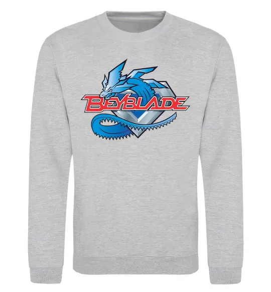 Свитшот BEYBLADE Logo Серый меланж фото