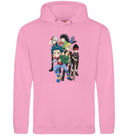 Чоловіча толстовка (худі) BEYBLADE персонажі Рожевий фото