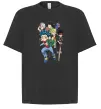 Футболка Оверсайз BEYBLADE персонажі Чорний фото