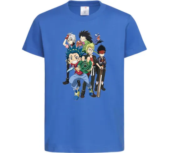 Детская футболка BEYBLADE персонажі Ярко-синий фото