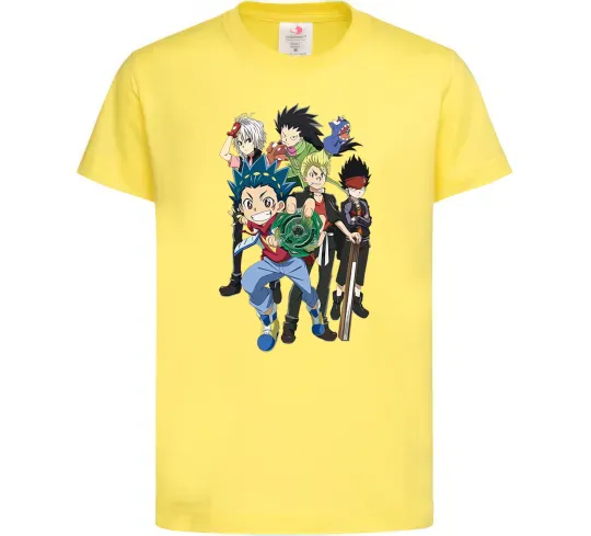 Детская футболка BEYBLADE персонажі Лимонный фото