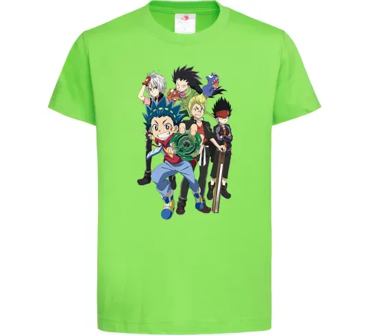 Детская футболка BEYBLADE персонажі Лаймовый фото