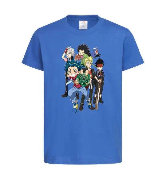 Детская футболка BEYBLADE персонажі Ярко-синий фото
