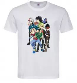 Мужская футболка BEYBLADE персонажі Белый фото