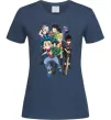 Жіноча футболка BEYBLADE персонажі Темно-синій фото