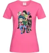 Жіноча футболка BEYBLADE персонажі Яскраво-рожевий фото