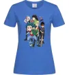 Жіноча футболка BEYBLADE персонажі Яскраво-синій фото