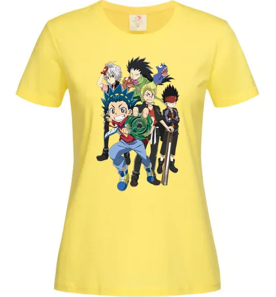 Жіноча футболка BEYBLADE персонажі Лимонний фото