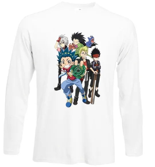 Лонгслив BEYBLADE персонажі Белый фото