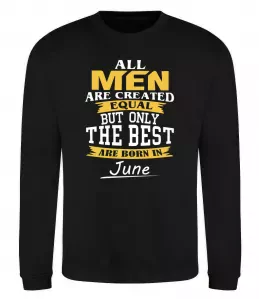 Свитшот Birthday king Черный фото