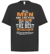 Футболка Оверсайз The best are born in November Черный фото