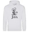 Женская толстовка (худи) Java Серый меланж фото